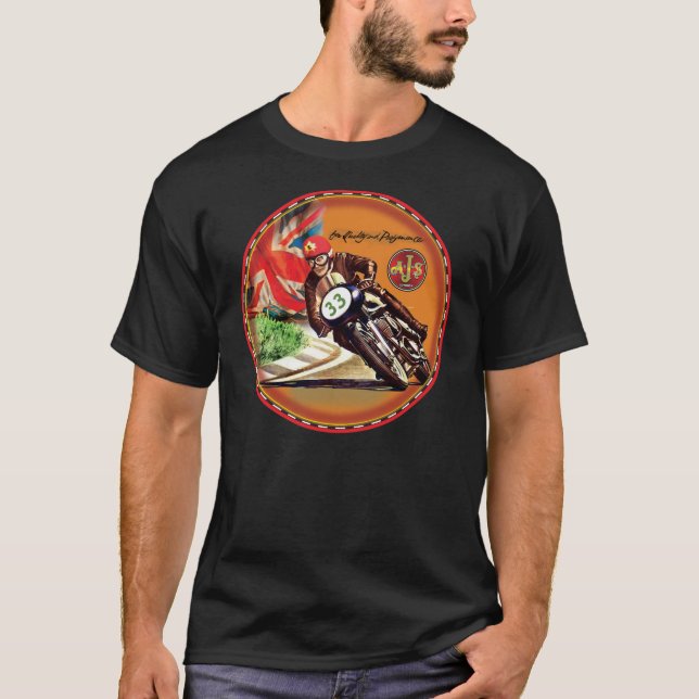 Ajs Motorcycle of England T-Shirt (Front)