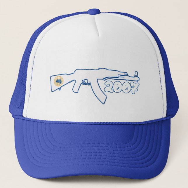AK47 2007 Plain Blue Trucker Hat (Front)