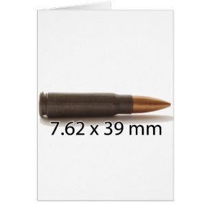 AK47 7.62 x 39mm Ammo Round Cards
