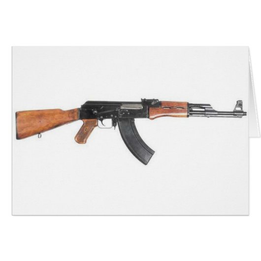 AK47 Assault rifle Cards (Front Horizontal)