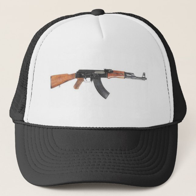AK47 Assault rifle Trucker Hat (Front)