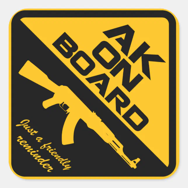 AK47 On Board Sticker | Zazzle