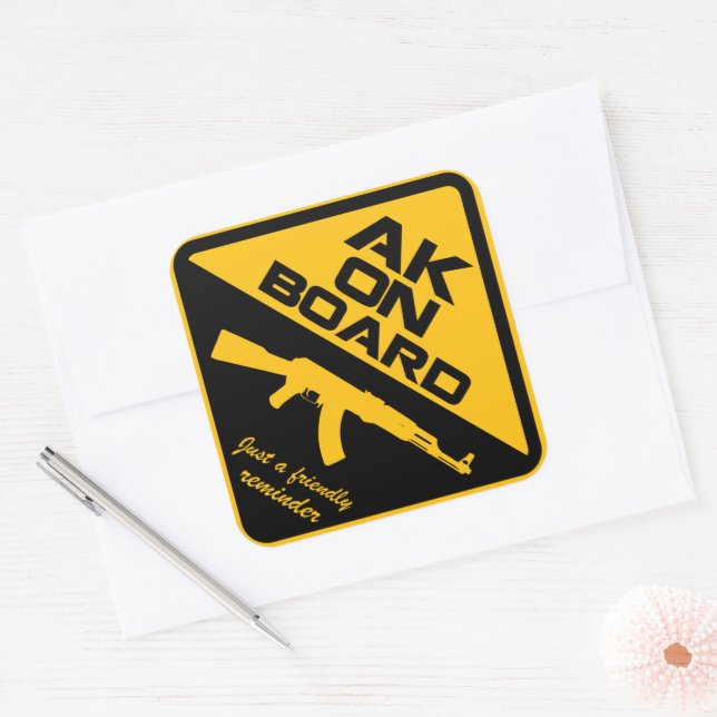 AK47 On Board Sticker | Zazzle
