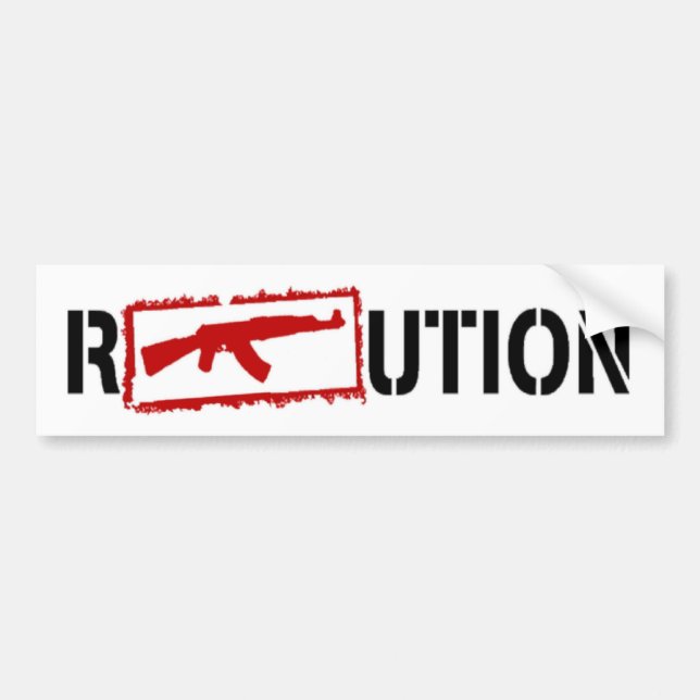Ak47 REVOLUTION Bumper Sticker (Front)