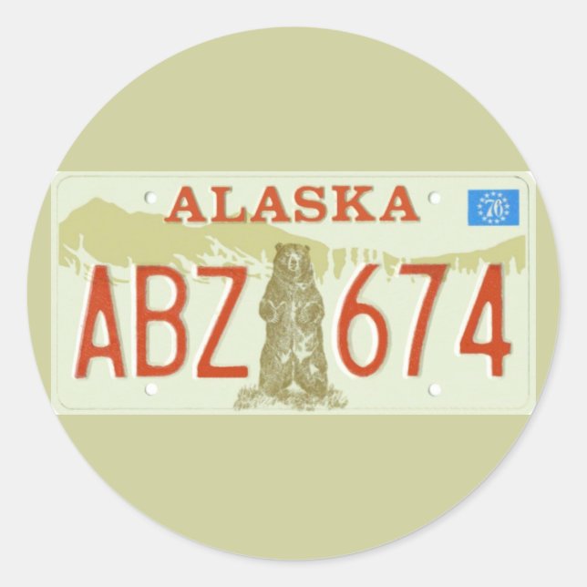 AK76 CLASSIC ROUND STICKER (Front)