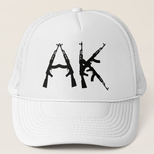AK 47 Assault Rifle Fan Trucker Hat