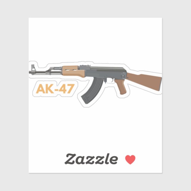 AK-47 Assault Rifle Sticker | Zazzle