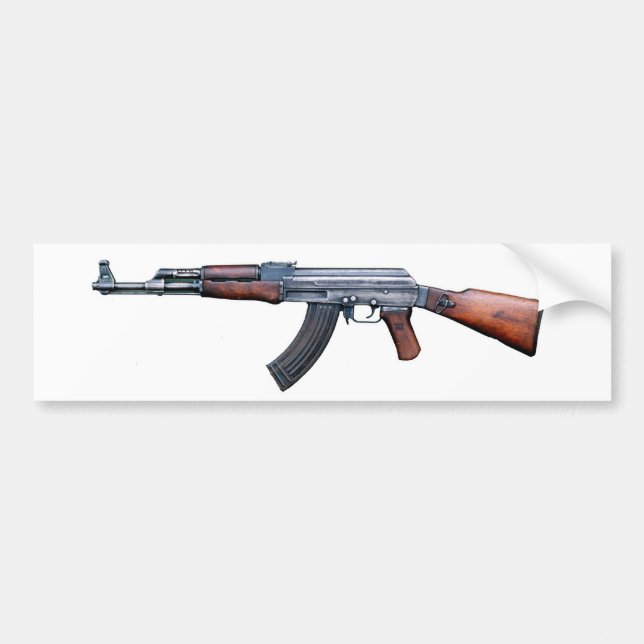 AK-47 BUMPER STICKER (Front)