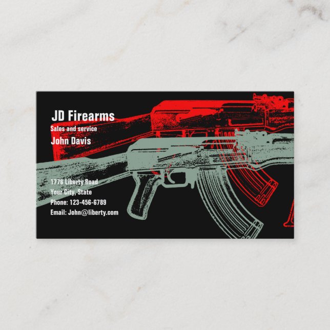 AK 47 BUSINESS CARD (Front)