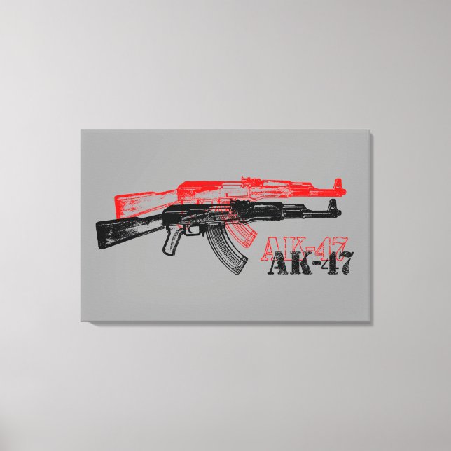 AK 47 CANVAS PRINT (Front)