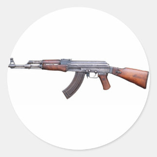 AK-47 CLASSIC ROUND STICKER