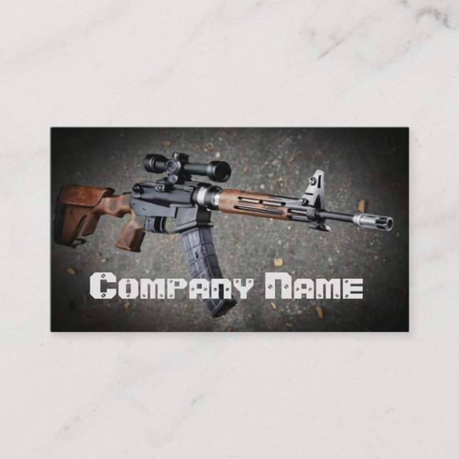 AK-47 Firearms Business Card (Front)