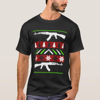 Ak 47 Rifle Ugly Christmas Sweater Funny Gun Long