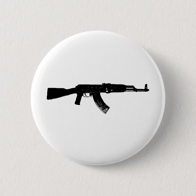 AK-47 Silhouette Button (Front)
