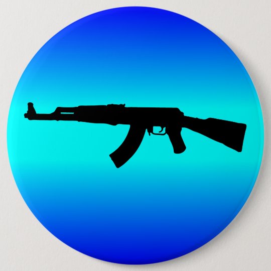ak 47 silhouette button zazzle com