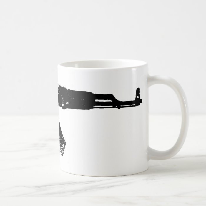 AK 47 Silhouette Coffee Mug