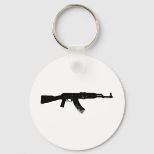 AK-47 Silhouette Keychain