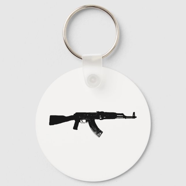 AK-47 Silhouette Keychain (Front)