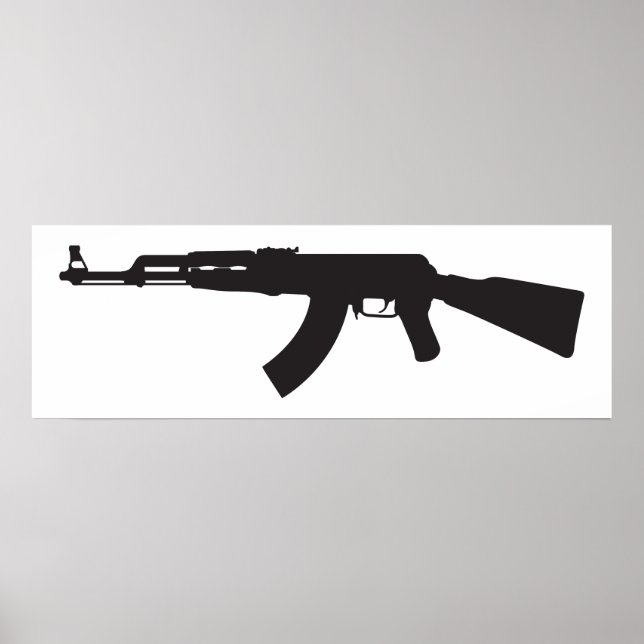 AK-47 Silhouette Poster (Front)