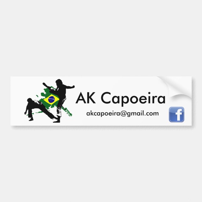 AK Capoeira Brazil Bumper stick Sticker (Front)