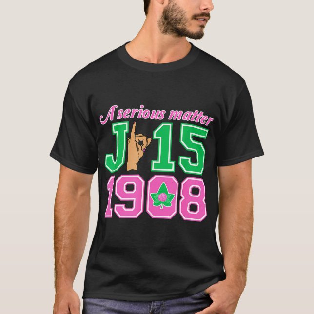 Aka Hand Sign A Serious Matter J15 Founders Day 19 T-Shirt (Front)