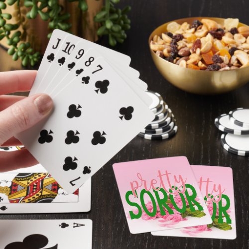 AKA Inspired Pretty Soror  Poker Cards