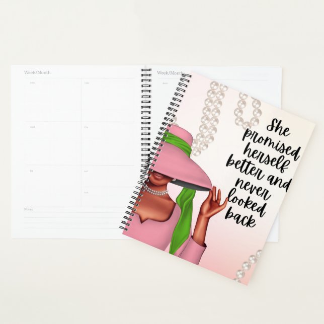 AKA Planner, Motivational African American Planner (Display)