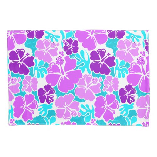 Akahai Hawaiian Hibiscus Tropical Floral Pillowcase