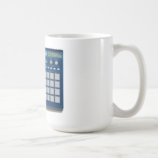 Akai MPC 2000xl Drum Machine Blue Coffee Mug (Right)