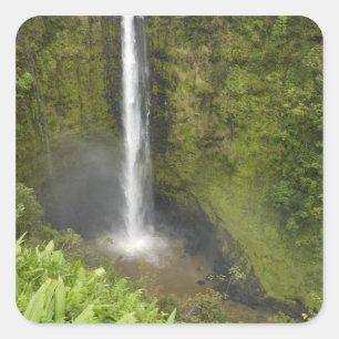 Akaka Falls, Hamakua Coast, Island of Hawaii, Square Sticker