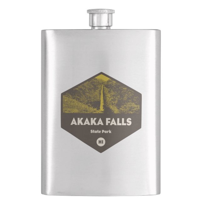 Akaka Falls State Park Hawaii Flask (Front)