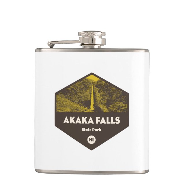 Akaka Falls State Park Hawaii Flask (Front)