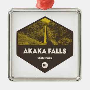 Akaka Falls State Park Hawaii Metal Ornament