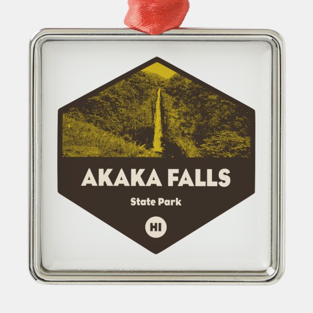 Akaka Falls State Park Hawaii Metal Ornament (Front)
