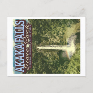 AKAKA FALLS STATE PARK - HONOMU HAWAII US POSTCARD