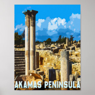 Akamas Peninsula (Neo Chorion) Poster