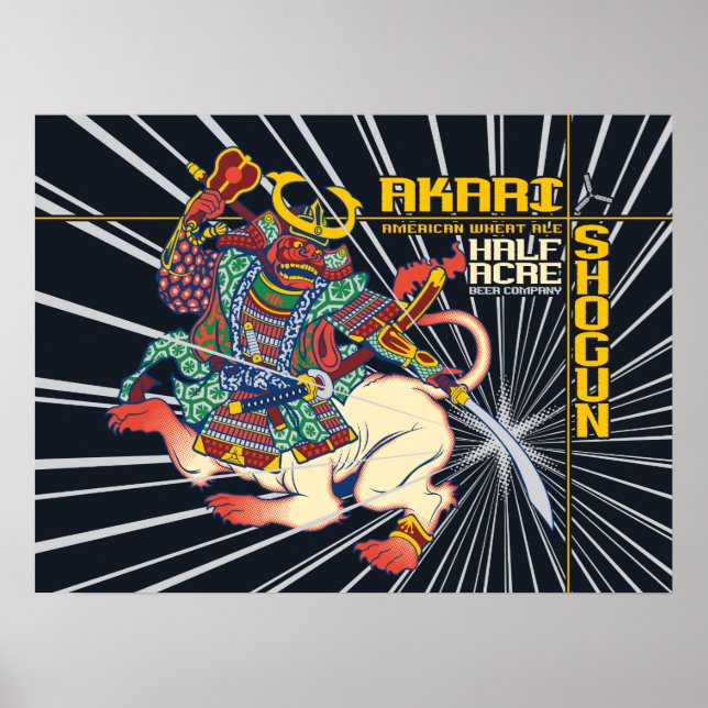 Akari Shogun American Wheat Ale Poster (Front)