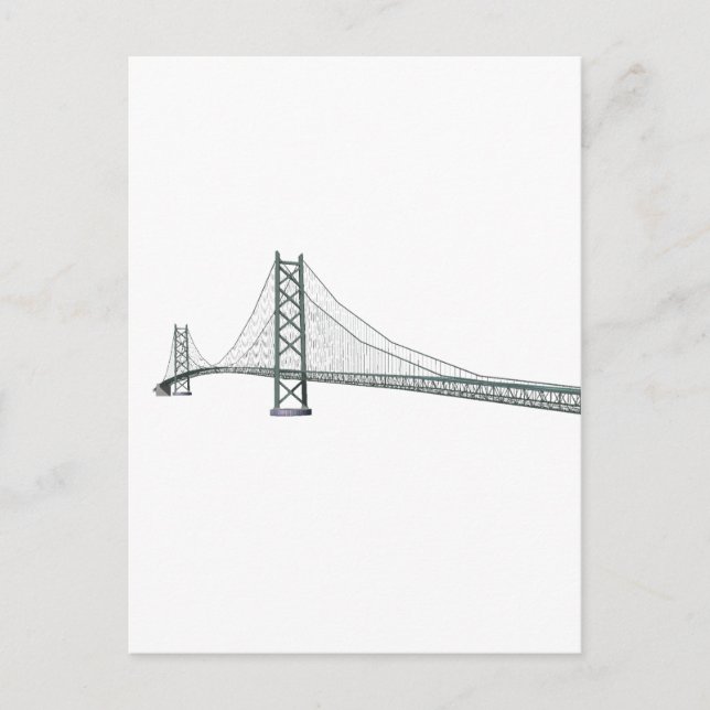Akashi Kaikyo Suspension Bridge: aka Pearl Bridge Postcard (Front)