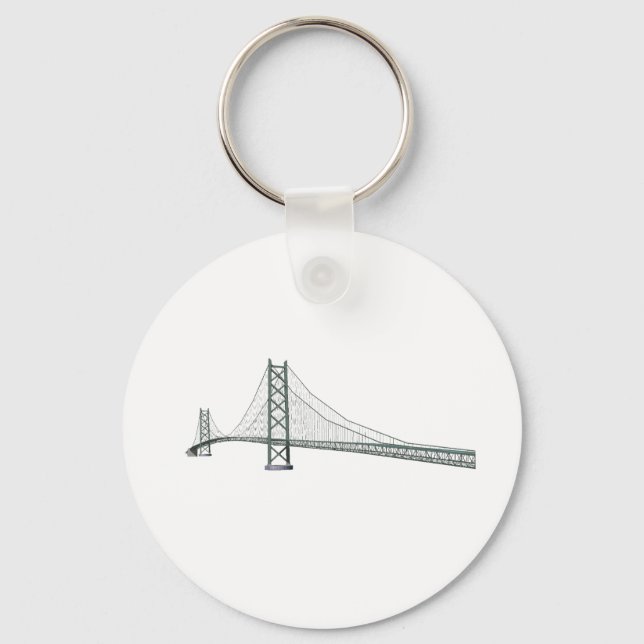 Akashi Kaikyo Suspension Bridge: Pearl Bridge Keychain (Front)