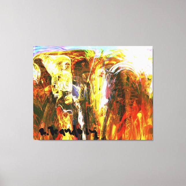 "Akashic Records Librarian" Gallery Wrapped Canvas Print (Front)