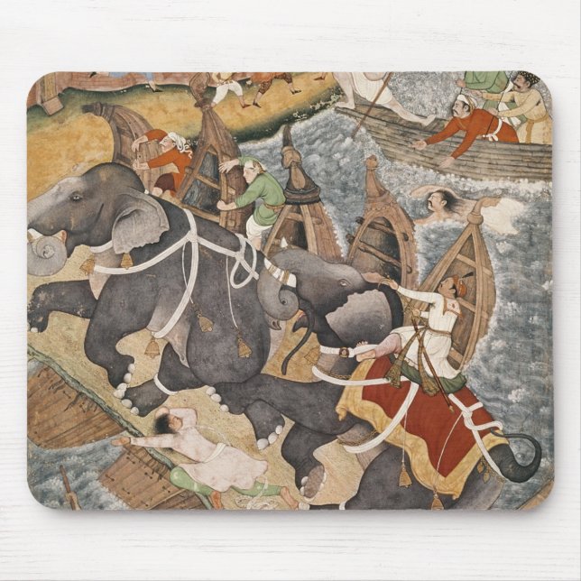 Akbar Tames the Savage Elephant, Hawa'i Mouse Pad (Front)