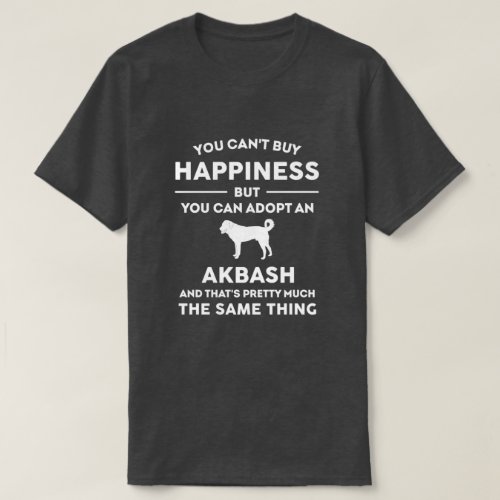 Akbash dog breed adoption happiness T_Shirt