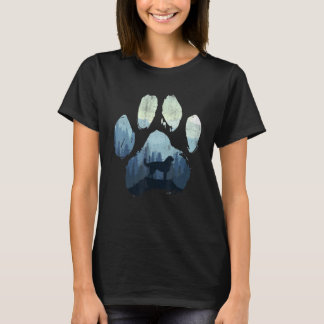 Akbash Dog Paw Mom Dad Mountains T-Shirt