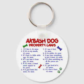 AKBASH DOG Property Laws 2 Keychain