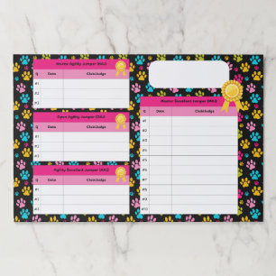 AKC Agility Master Jumper Title Tracker Paper Pad
