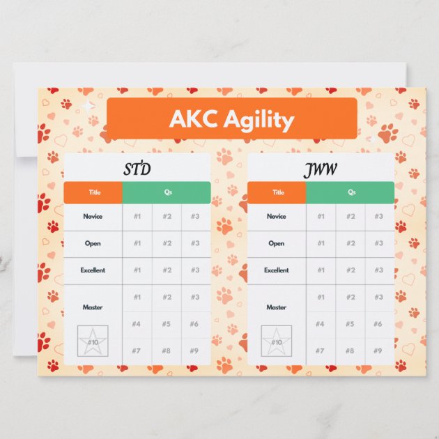 Akc agility title hot sale tracker