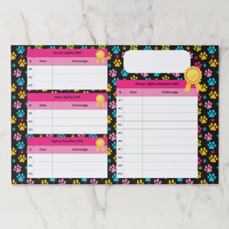 AKC Standard Agility Master Title Tracker Paper Pad
