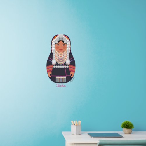 Akha of Thailand Matryoshka Wall Decal