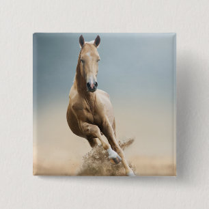 Akhal-Teke Horse Button