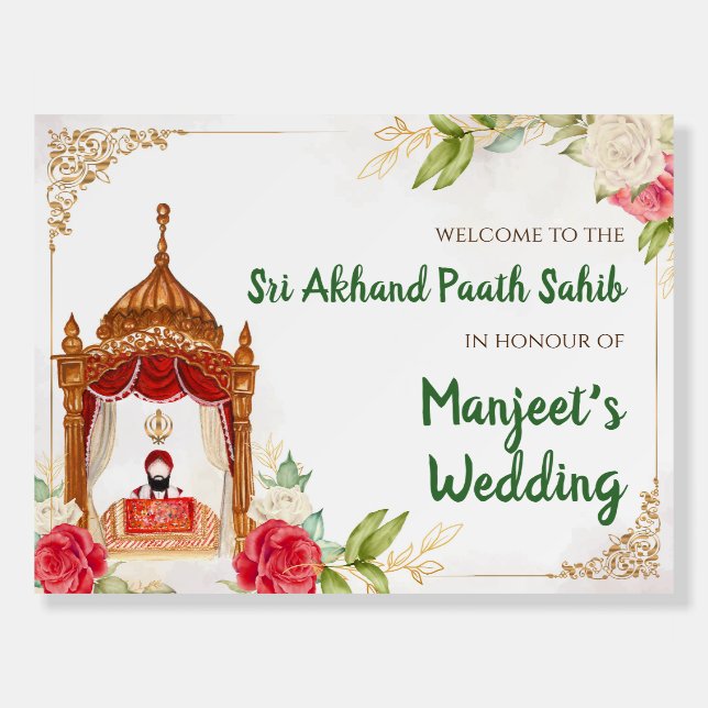 Akhand Path signs & Sri Akhand Paath welcome signs (Front)